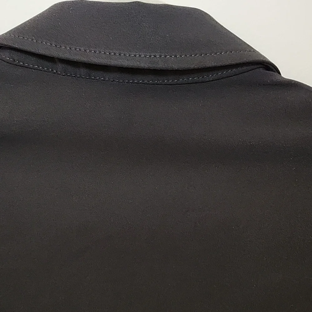 Prada Classic Black Women's Button-Up Shirt Sz 40/ Large - Picture 15 of 16